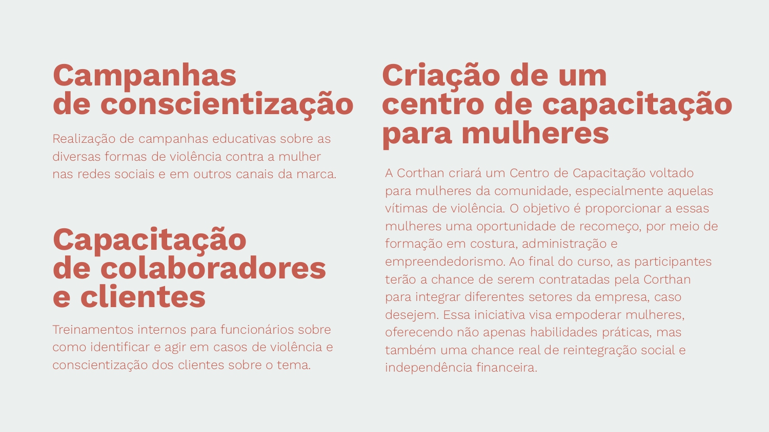 Ações contra a violência contra a mulher